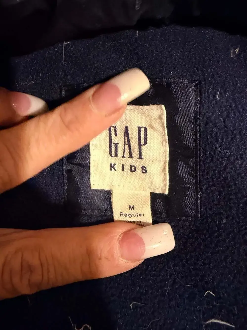 Gap Kids Girls Navy Blue Hooded Puffer Coat Jacket Size M Regular
